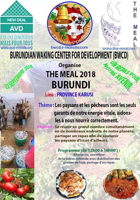Affiche de l'événement THE MEAL BURUNDI 2018